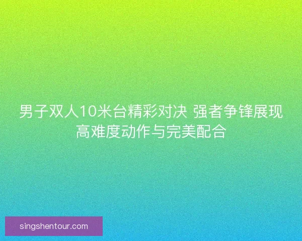 男子双人10米台精彩对决 强者争锋展现高难度动作与完美配合